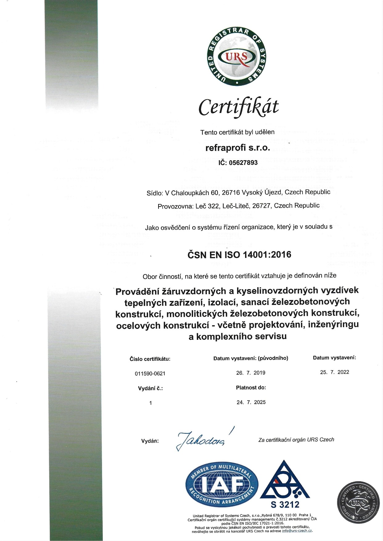 ČSN EN ISO 14001:2016